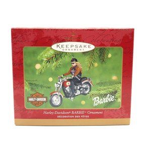 Hallmark Keepsake 2001 Harley Davidson Barbie Motorcycle Ornament